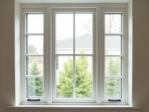 A newly installed energy-efficient bay window.